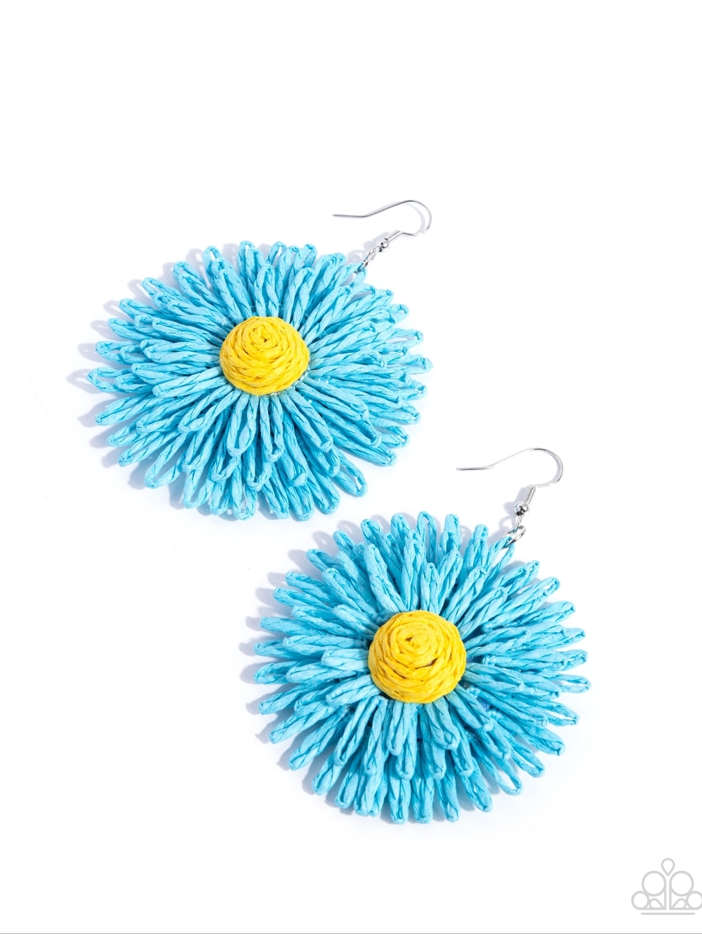 2/$10 Paparazzi Sunflower Sonata - Blue Earrings